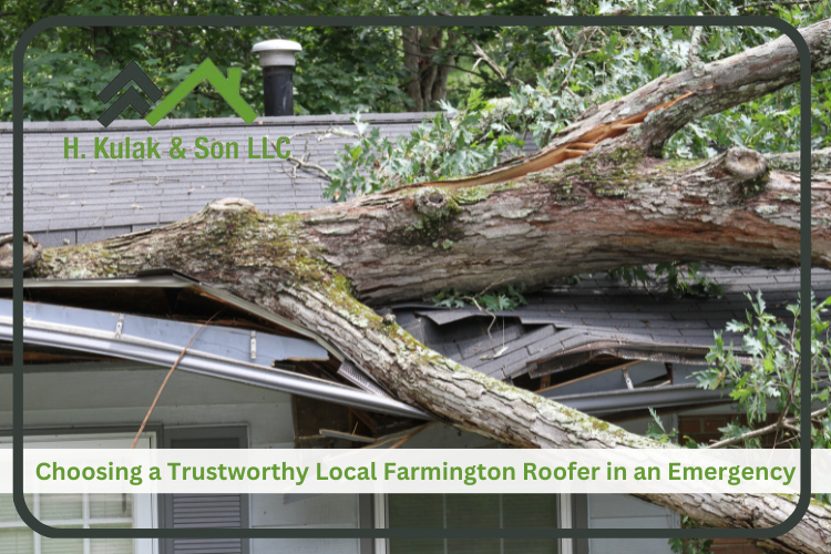 Expert Farmington roofing team in action, providing emergency services