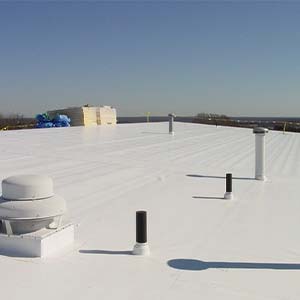 Two roofers installing a Residential Roof